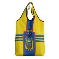 Custom Ecuador Football Grocery Bag Vamos La Tricolor
