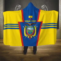 Custom Ecuador Football Hooded Blanket Vamos La Tricolor