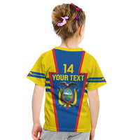 Custom Ecuador Football Kid T Shirt Vamos La Tricolor