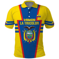 Custom Ecuador Football Polo Shirt Vamos La Tricolor