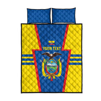 Custom Ecuador Football Quilt Bed Set Vamos La Tricolor