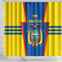 Custom Ecuador Football Shower Curtain Vamos La Tricolor