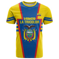 Custom Ecuador Football T Shirt Vamos La Tricolor