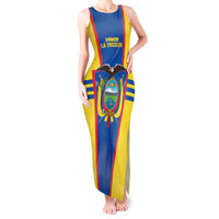 Custom Ecuador Football Tank Maxi Dress Vamos La Tricolor