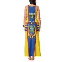 Custom Ecuador Football Tank Maxi Dress Vamos La Tricolor