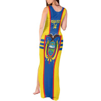Custom Ecuador Football Tank Maxi Dress Vamos La Tricolor