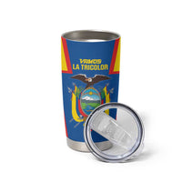 Custom Ecuador Football Tumbler Cup Vamos La Tricolor