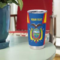 Custom Ecuador Football Tumbler Cup Vamos La Tricolor