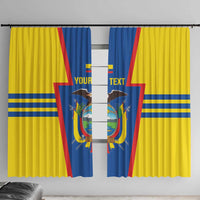 Custom Ecuador Football Window Curtain Vamos La Tricolor