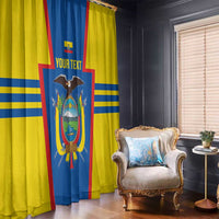 Custom Ecuador Football Window Curtain Vamos La Tricolor