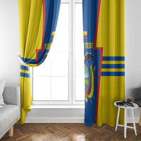 Custom Ecuador Football Window Curtain Vamos La Tricolor