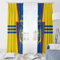 Custom Ecuador Football Window Curtain Vamos La Tricolor