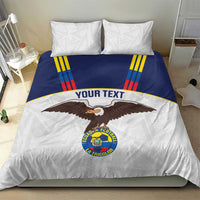 Custom Ecuador Football Bedding Set La Tri Go Champions Condor Style