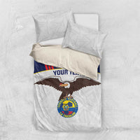Custom Ecuador Football Bedding Set La Tri Go Champions Condor Style