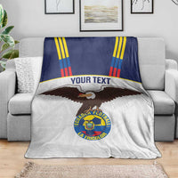 Custom Ecuador Football Blanket La Tri Go Champions Condor Style