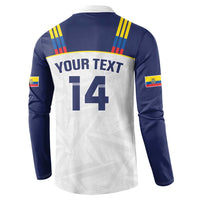 Custom Ecuador Football Button Sweatshirt La Tri Go Champions Condor Style