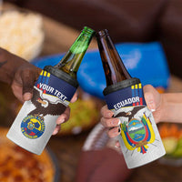 Custom Ecuador Football 4 in 1 Can Cooler Tumbler La Tri Go Champions Condor Style