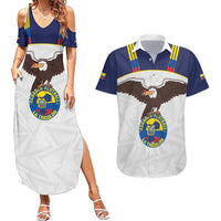 Custom Ecuador Football Couples Matching Summer Maxi Dress and Hawaiian Shirt La Tri Go Champions Condor Style