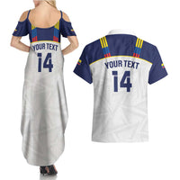 Custom Ecuador Football Couples Matching Summer Maxi Dress and Hawaiian Shirt La Tri Go Champions Condor Style