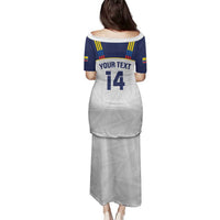 Custom Ecuador Football Family Matching Puletasi and Hawaiian Shirt La Tri Go Champions Condor Style