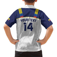 Custom Ecuador Football Family Matching Short Sleeve Bodycon Dress and Hawaiian Shirt La Tri Go Champions Condor Style