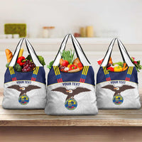 Custom Ecuador Football Grocery Bag La Tri Go Champions Condor Style