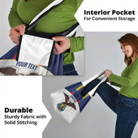 Custom Ecuador Football Grocery Bag La Tri Go Champions Condor Style