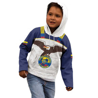 Custom Ecuador Football Kid Hoodie La Tri Go Champions Condor Style