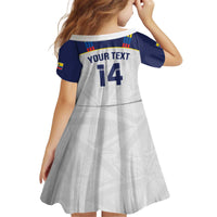 Custom Ecuador Football Kid Short Sleeve Dress La Tri Go Champions Condor Style