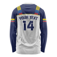 Custom Ecuador Football Long Sleeve Shirt La Tri Go Champions Condor Style