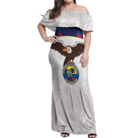 Custom Ecuador Football Off Shoulder Maxi Dress La Tri Go Champions Condor Style