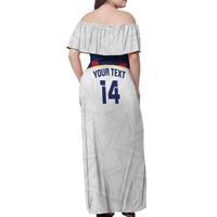 Custom Ecuador Football Off Shoulder Maxi Dress La Tri Go Champions Condor Style