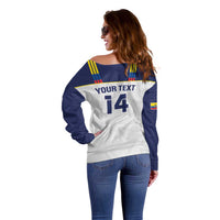Custom Ecuador Football Off Shoulder Sweater La Tri Go Champions Condor Style