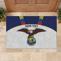 Custom Ecuador Football Rubber Doormat La Tri Go Champions Condor Style