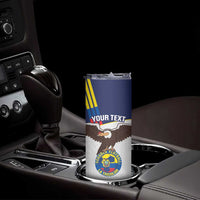 Custom Ecuador Football Skinny Tumbler La Tri Go Champions Condor Style