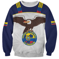 Custom Ecuador Football Sweatshirt La Tri Go Champions Condor Style