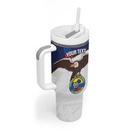 Custom Ecuador Football Tumbler With Handle La Tri Go Champions Condor Style