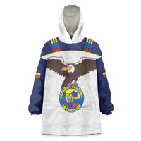 Custom Ecuador Football Wearable Blanket Hoodie La Tri Go Champions Condor Style