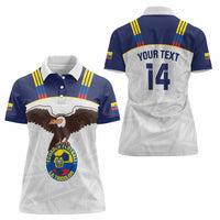 Custom Ecuador Football Women Polo Shirt La Tri Go Champions Condor Style