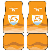 Custom Anguilla Football Car Mats Dolphins Coat Of Arms Style