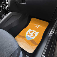 Custom Anguilla Football Car Mats Dolphins Coat Of Arms Style