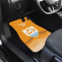 Custom Anguilla Football Car Mats Dolphins Coat Of Arms Style