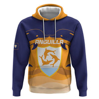 Custom Anguilla Football Hoodie Dolphins Coat Of Arms Style