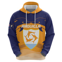 Custom Anguilla Football Hoodie Dolphins Coat Of Arms Style
