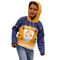 Custom Anguilla Football Kid Hoodie Dolphins Coat Of Arms Style
