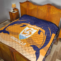 Custom Anguilla Football Quilt Dolphins Coat Of Arms Style