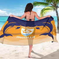 Custom Anguilla Football Sarong Dolphins Coat Of Arms Style