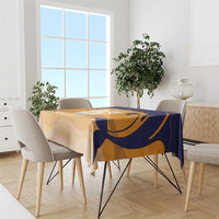 Custom Anguilla Football Tablecloth Dolphins Coat Of Arms Style