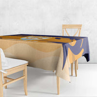 Custom Anguilla Football Tablecloth Dolphins Coat Of Arms Style