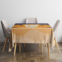 Custom Anguilla Football Tablecloth Dolphins Coat Of Arms Style